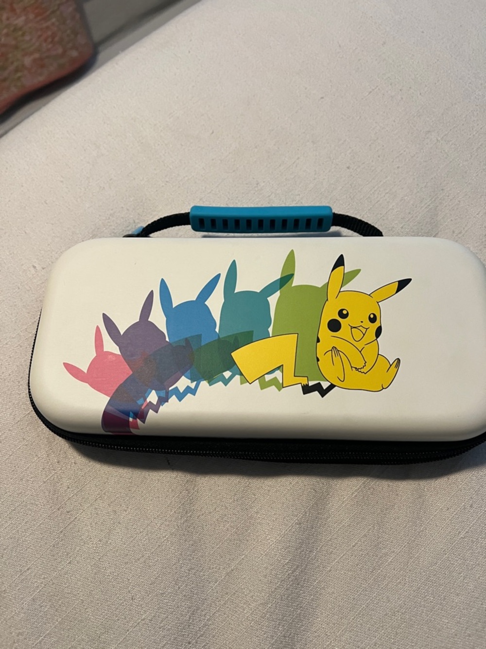 Pikachu Multicolor Hard Shell Electronics Case - White